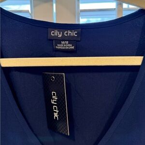 City Chic Navy Blue Maxi Dress